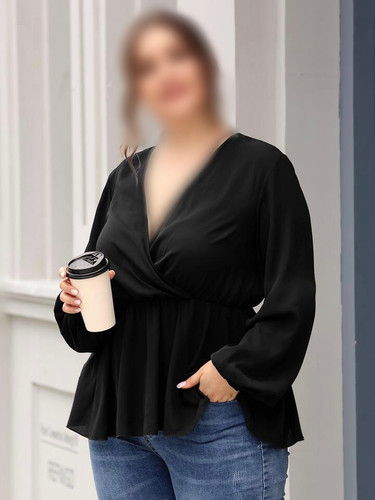 شومیز مشکی زنانه برند shein