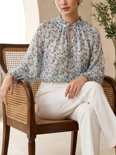 شومیز/بلوز مجلسی کرپ حریر زنانه وارداتی برند H&M
