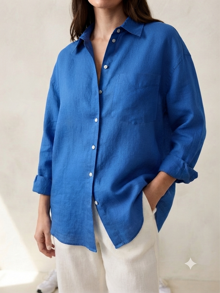 شومیز لینن زنانه وارداتی برند H&M