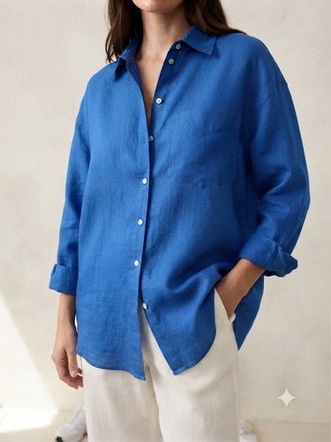 شومیز لینن زنانه وارداتی برند H&M