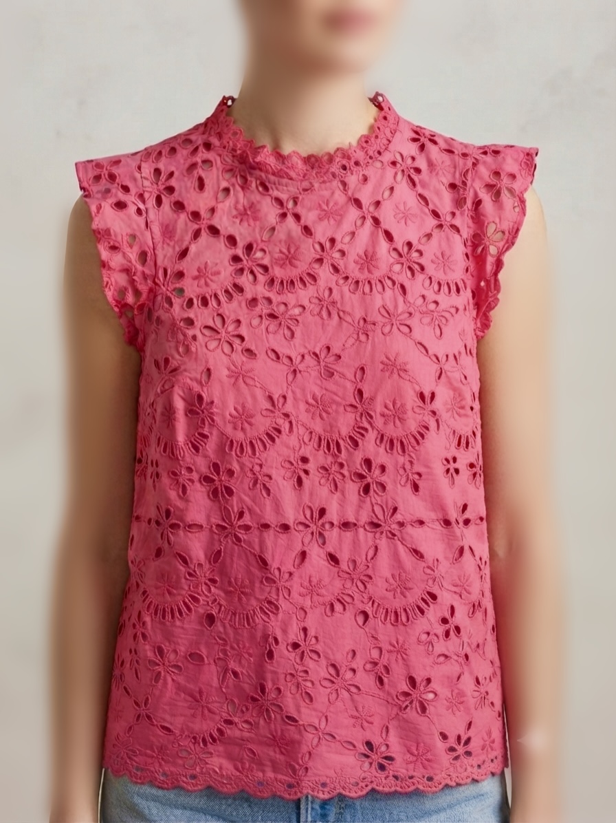 شوميز آستين حلقه اى خامه دوزى زنانه وارداتى برند J.CREW