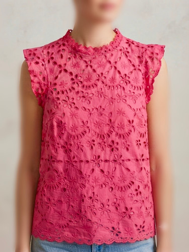 شوميز آستين حلقه اى خامه دوزى زنانه وارداتى برند J.CREW