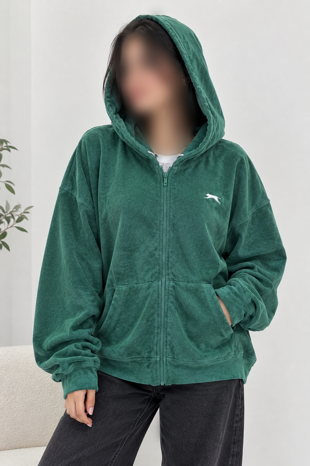 سويشرت حوله اى زنانه وارداتى از برند slazenger